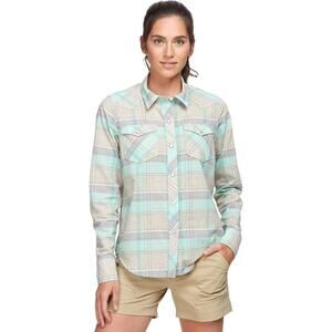 Simms Ruby River Long-Sleeve Plaid Shirt Women's Size Large Fishing Outdoors